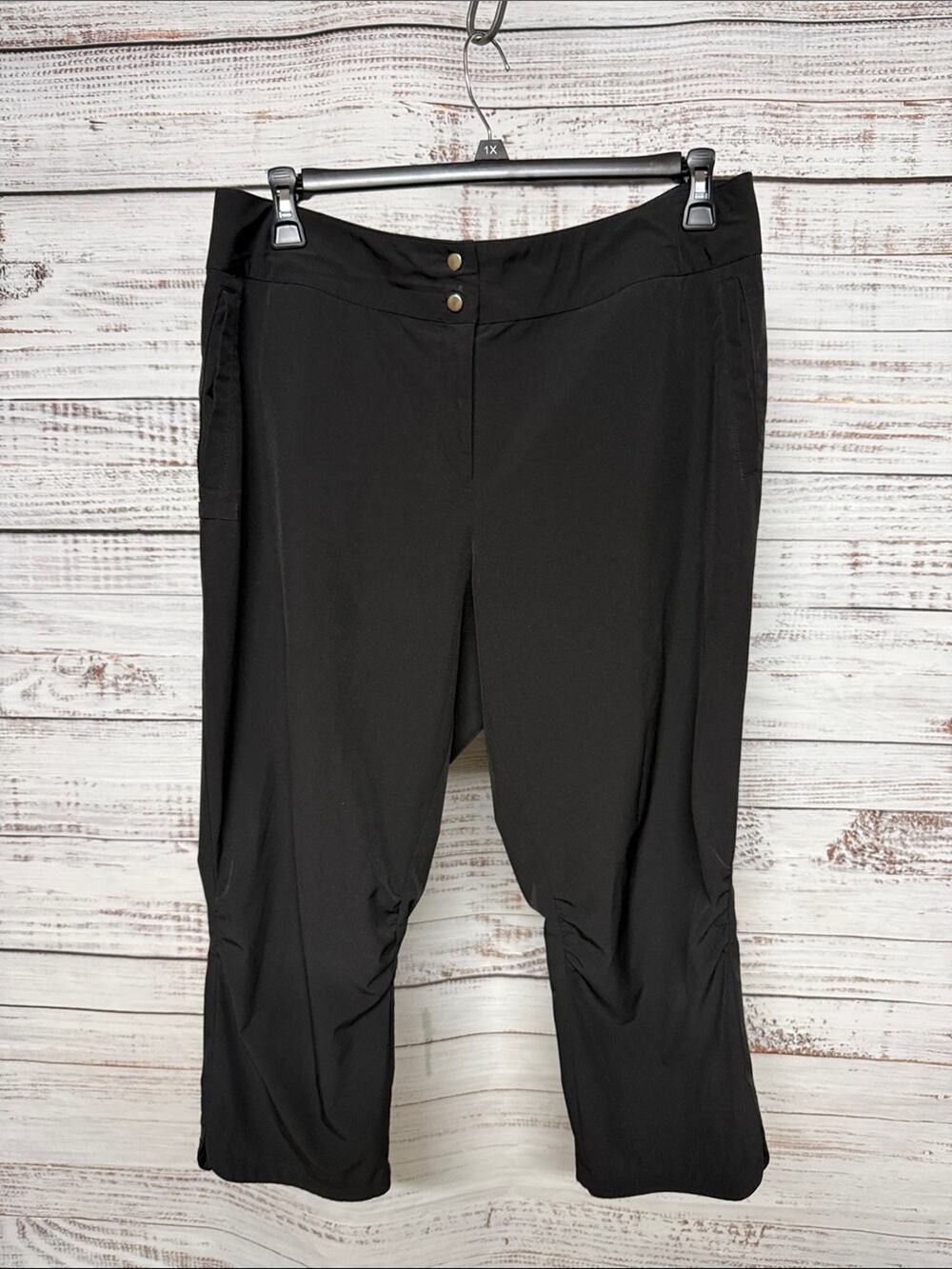 Chico's Zenergy Golf Kyle Crop Pants Black Large